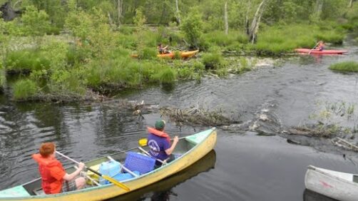 kayak on river